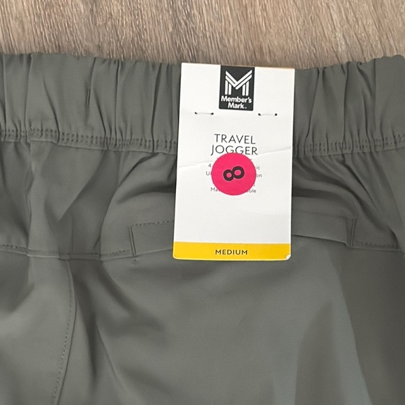 Men's Olive Green Members Mark Joggers - Picture 6 of 7